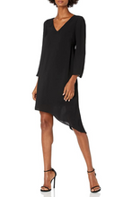Load image into Gallery viewer, Adrianna Papell 3/4 Sleeve Asymmetrical Dress
