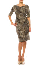 Load image into Gallery viewer, Connected Apparel 3/4 Sleeve Sheath Dress
