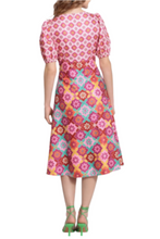 Load image into Gallery viewer, Donna Morgan Floral Short Sleeve A-Line Dress
