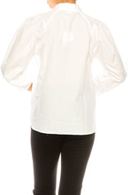 Load image into Gallery viewer, Hester &amp; Orchid White Button Up Collared Top
