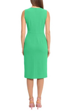 Load image into Gallery viewer, Ivy + Blu Sleeveless Front-Slit Sheath Dress
