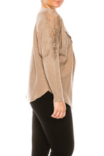 Load image into Gallery viewer, LIV Natural Embroidery Long Sleeve Open Front Knit Jacket

