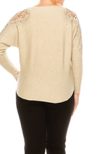 Load image into Gallery viewer, LIV Oatmeal Long Sleeve Sweater
