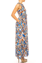 Load image into Gallery viewer, Maggy London Floral Halter Keyhole Maxi Dress
