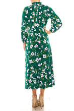 Load image into Gallery viewer, Maggy London Floral Mock Neck Midi Dress
